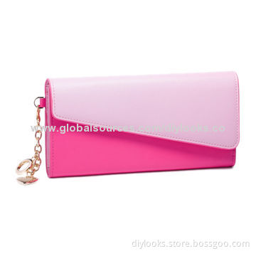 NUCELLE Stylish Split Leather Wallet, Red